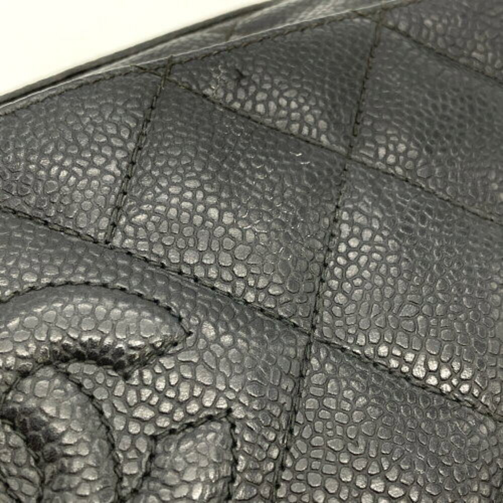 Chanel Caviar Mark Bag Shoulder Matelasse Skin Coco Chain Black - Picture 3 of 6
